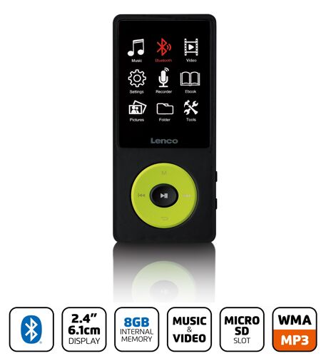 Lenco Xemio-860GN - MP4 přehrávač, 8GB s Bluetooth
