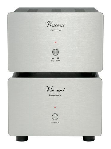 VINCENT PHO-500 - Phono MM/MC předzesilovač + oddělený napájecí zdroj, USB-B