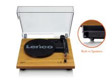 Lenco LS 10 - Wood, Gramofón s vstavanými reproduktormi
