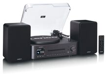 Lenco MC-760 - mikrosystém s gramofonem, CD, USB, internetové rádio, FM/DAB+ a Bluetooth (1)