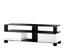 MD 9140 C-HBLK-GRP - stolík číre sklá, čierna, grafit