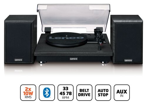 Lenco LS-100 - gramofon se samostatnými reproduktory a Bluetooth