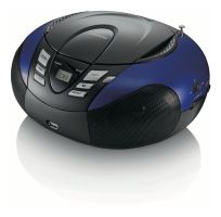Lenco SCD-37 USB Blue - Prenosný CD / MP3 prehrávač s FM rádiom a USB vstupom