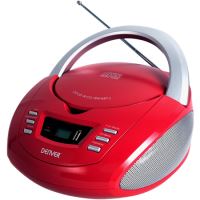 Denver TCU-211 RED Boombox s FM rádiom / CD / USB vstupom