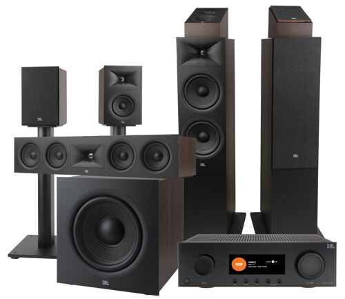 JBL Audio set MA9100HP + STAGE 280F + 245C + 250B vč. stojanů + 240H +220