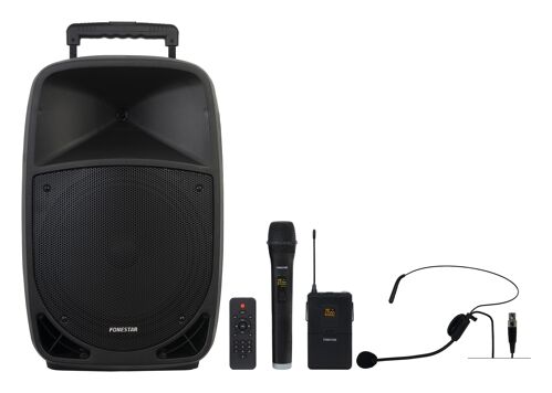 Fonestar MALIBU-312 – přenosný ozvučovací systém s mikrofony