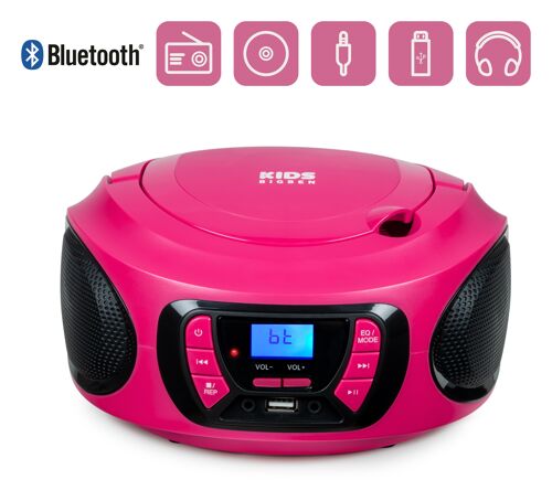 Bigben CD62 - přenosný CD/MP3, USB přehrávač s FM rádiem a Bluetooth