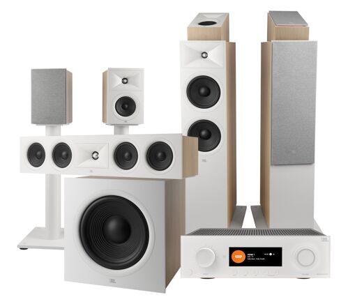 JBL Audio set MA9100HP + STAGE 280F + 245C + 250B vč. stojanů + 240H +220
