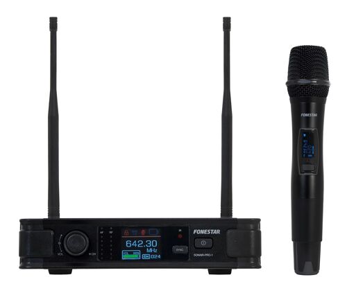 Fonestar SONAIR-PRO-1M - Ruční bezdrátový UHF mikrofon s vynikající kvalitou zvuku