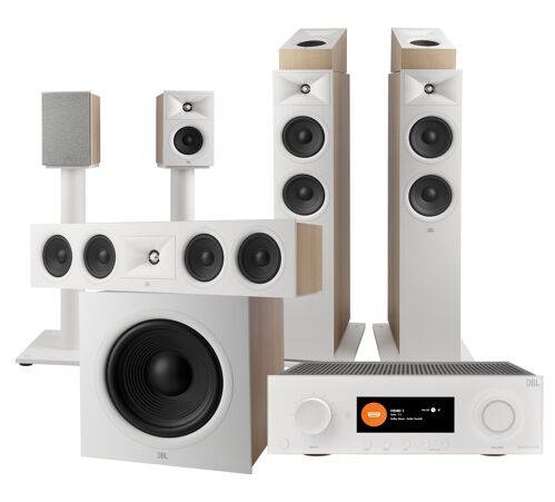JBL Audio set MA7100HP + STAGE 260F + 245C + 240B vč. stojanů + 240H +220P