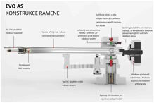 Pro-Ject rameno EVO 12 AS - 12" rameno ve tvaru písmene S (2)