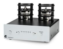 Pro-Ject Tube Box E silver - Elektronkový gramofonový předzesilovač, stříbrný