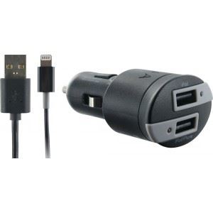 THOMSON THCACMFI3.4AB - duálny USB nabíjačka do auta, Lightning kábel 1m