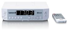 Lenco KCR-100 white - Kuchynské rádio s Bluetooth 0,9 "biely LED displej