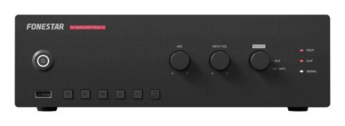 Fonestar PROX-15 - 100 V ústředna pro veřejné ozvučení s přehrávačem USB, MP3, FM, 15 W