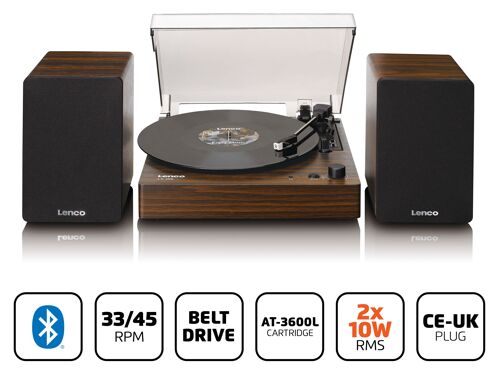 Lenco LS-200WD - gramofon se samostatnými reproduktory a Bluetooth