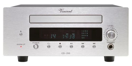 VINCENT CD-200 - Hybridní CD přehrávač s elektronkou 6N2