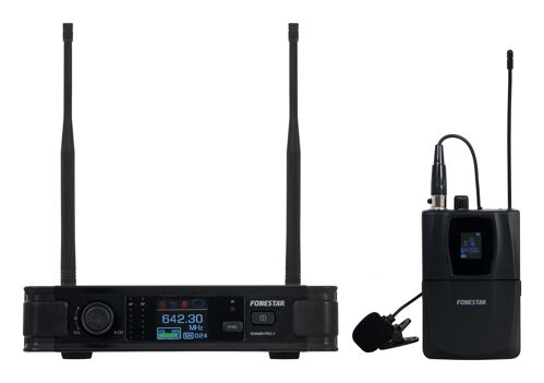 Fonestar SONAIR-PRO-1P – profesionální bezdrátový UHF set s klopovým mikrofonem