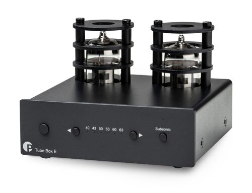 Pro-Ject Tube Box E black - Elektronkový gramofonový předzesilovač, černý